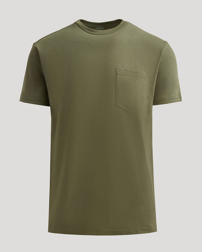 Military Green Heavyweight Pocket Crew