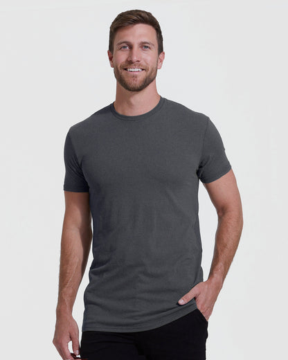 Classic Tall Straight Hem Crew Neck T-Shirt 3-Pack