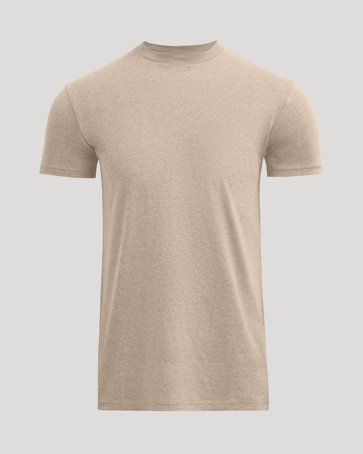 Heather Fennel Tall Straight Hem Crew Neck T-Shirt