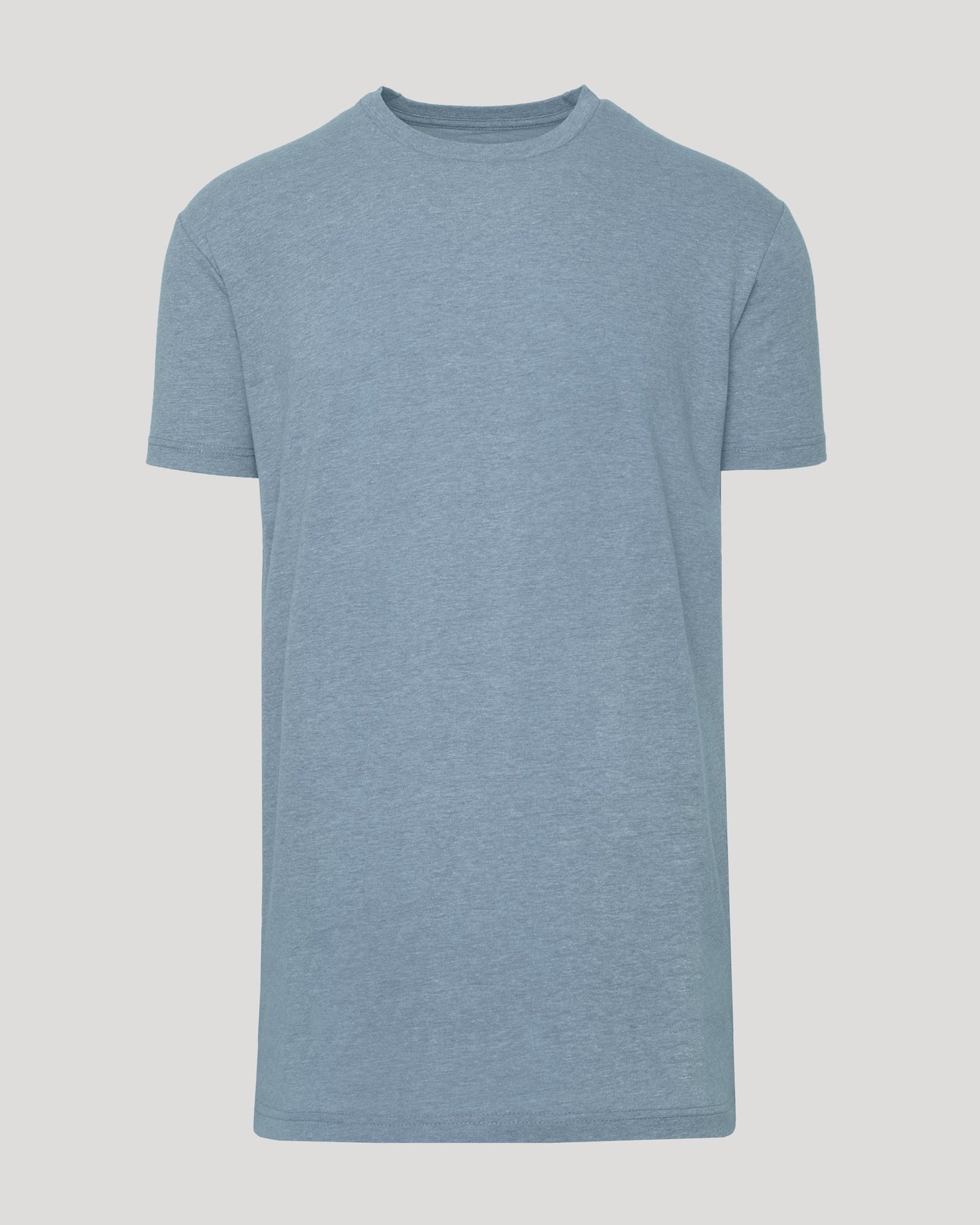 Heather Indigo Tall Straight Hem Crew Neck T-Shirt