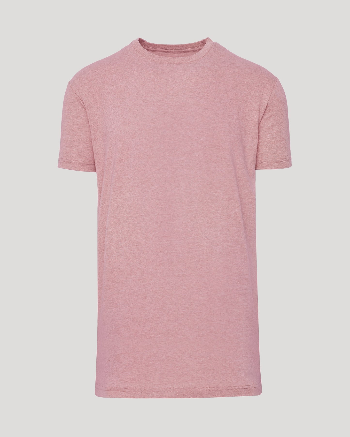 Light Heather Boysenberry Tall Straight Hem Crew Neck T-Shirt