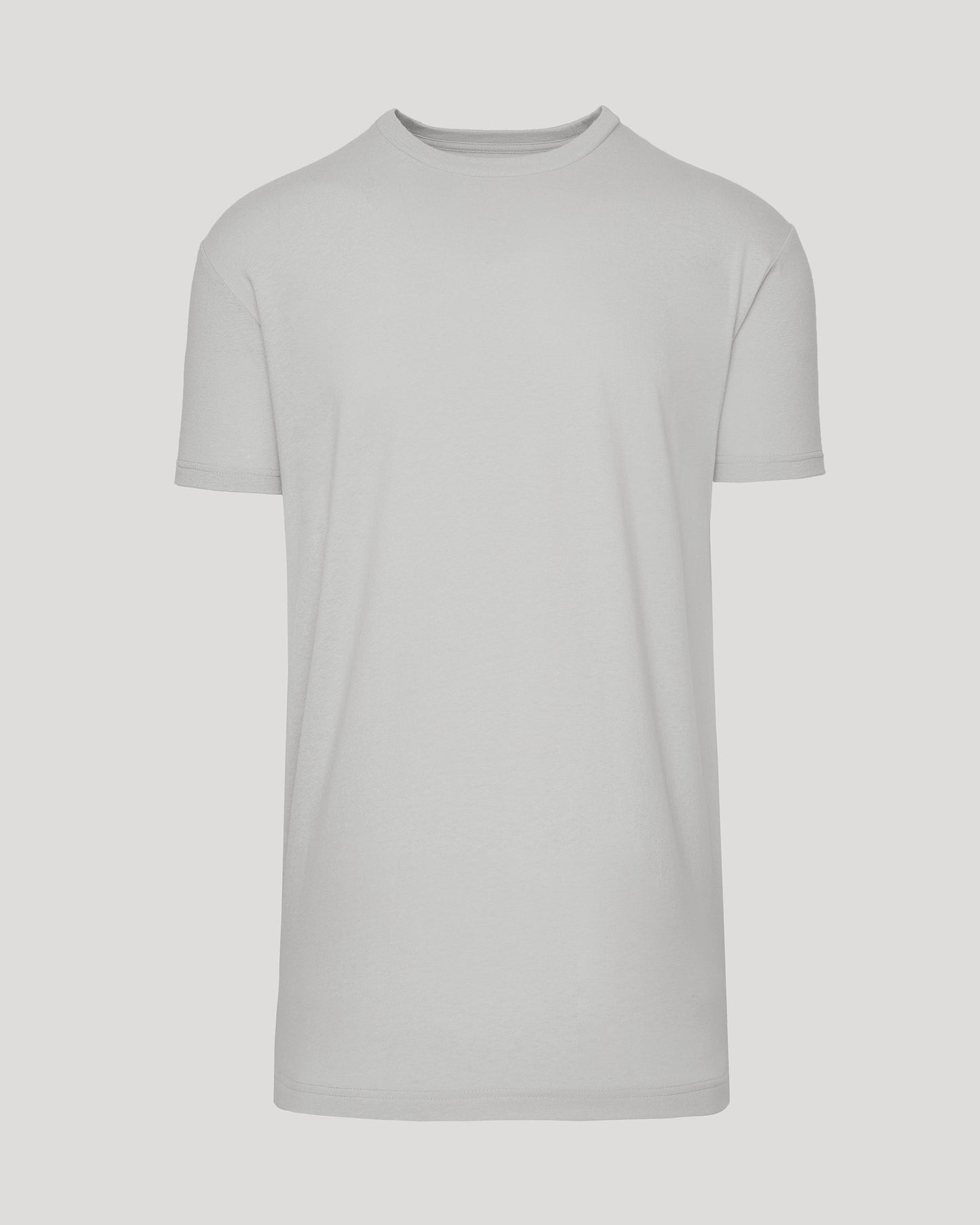Steel Tall Straight Hem Crew Neck T-Shirt