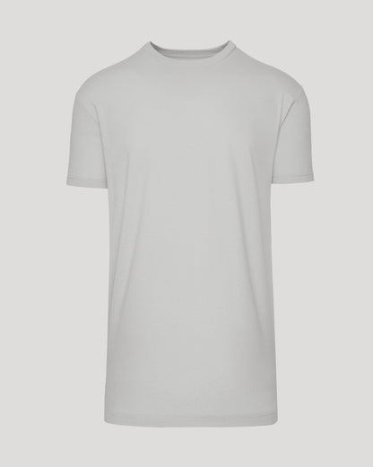 Steel Tall Straight Hem Crew Neck T-Shirt