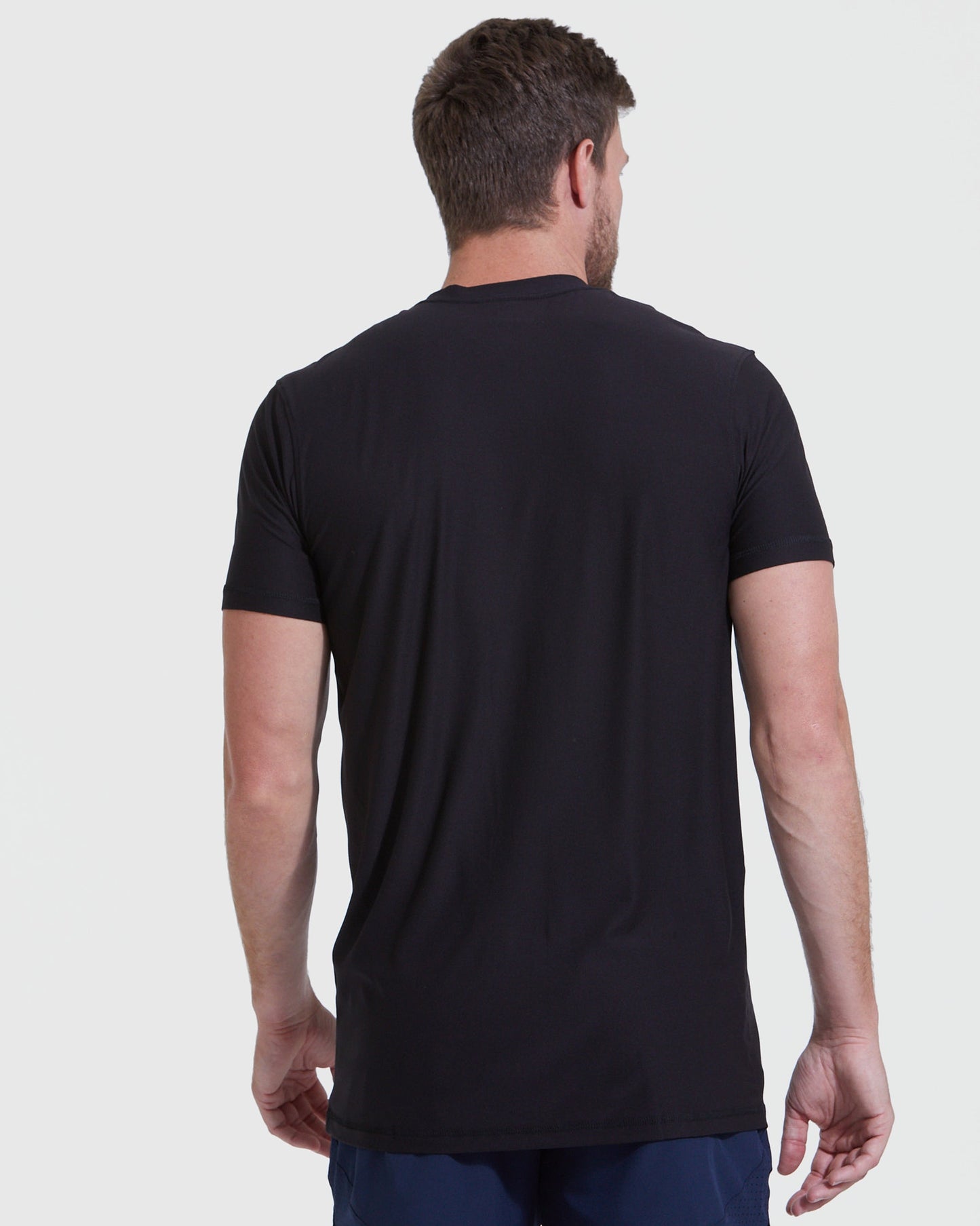 All Black Short Sleeve Tall Active Crew 3-Pack