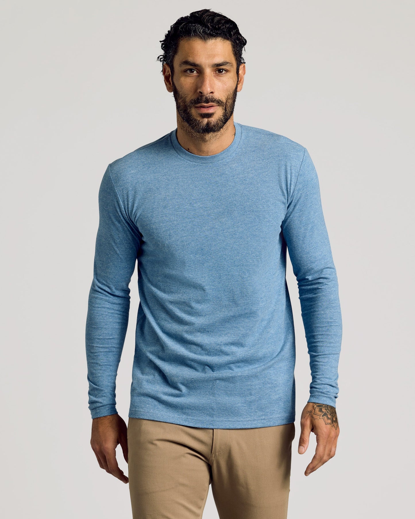 Heather Indigo Tall Long Sleeve T-Shirt