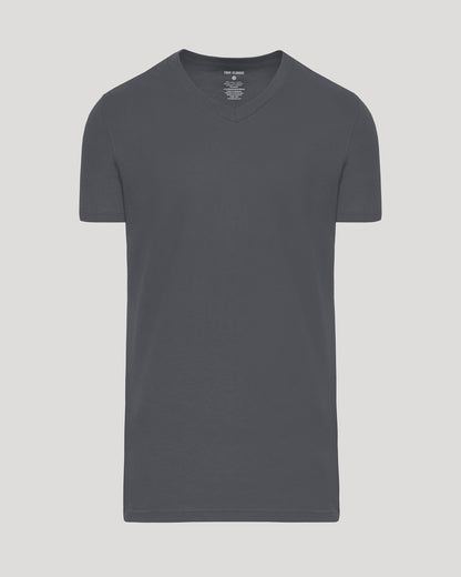 Carbon Tall Short Sleeve Classic V-Neck