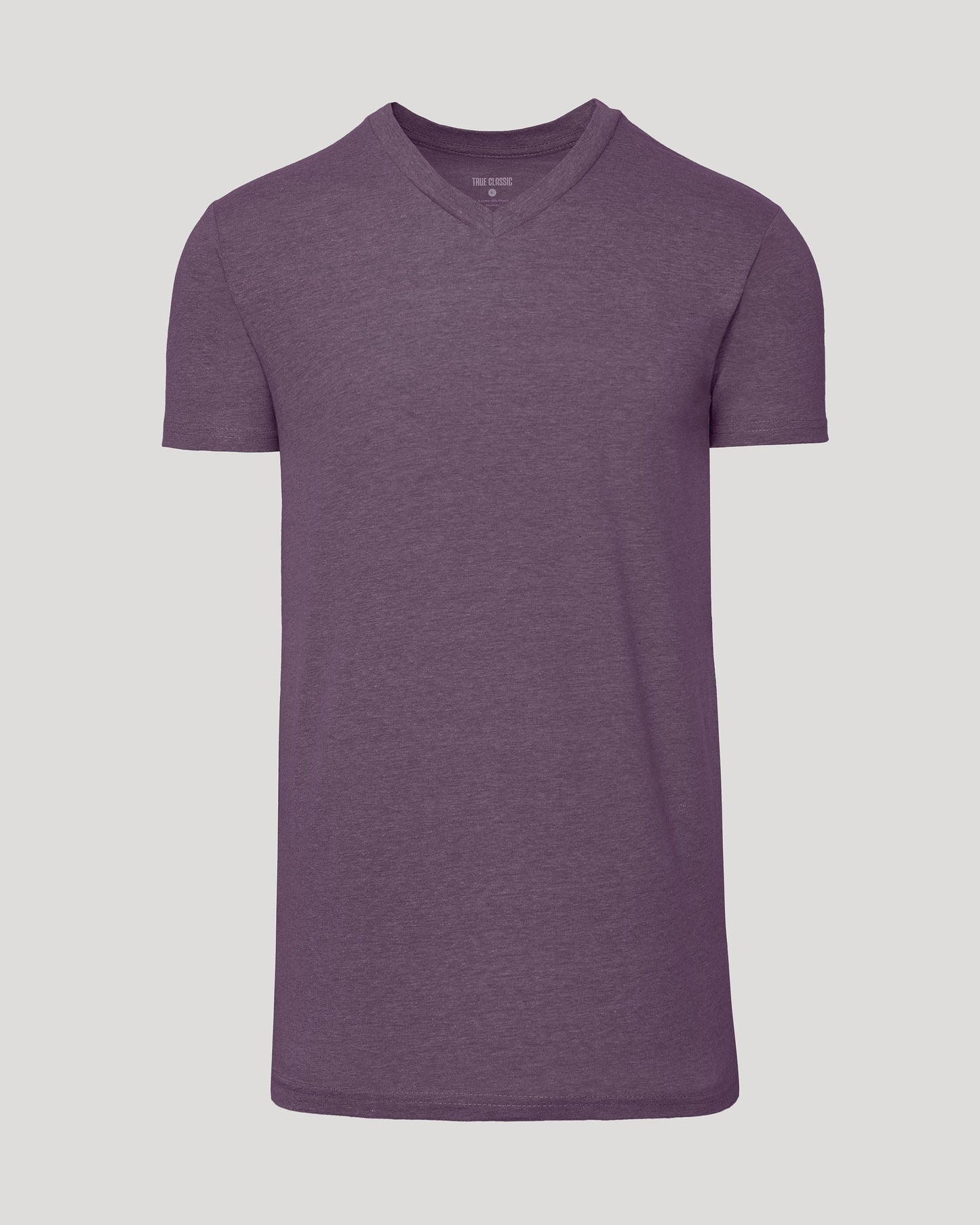 Dark Heather Plum Tall Classic V-Neck