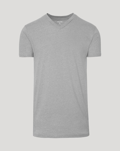 Heather Gray Tall Short Sleeve Classic V-Neck