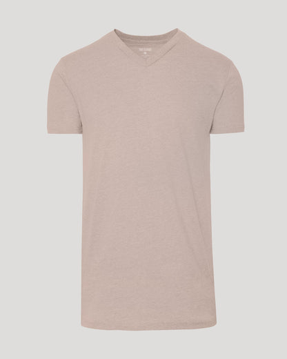 Light Heather Slate Mauve Tall Classic V-Neck