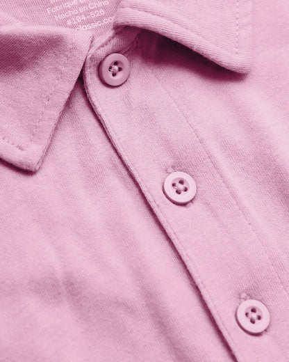 Heather Mauve Short Sleeve Tall Polo
