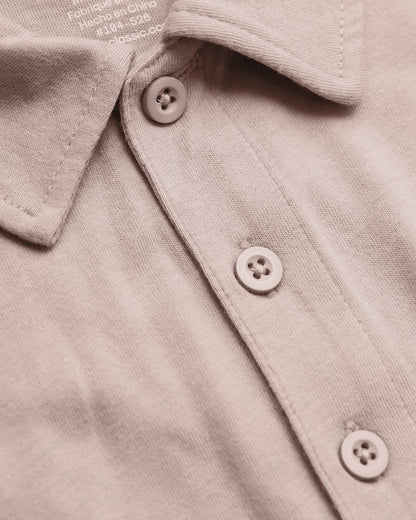 Light Heather Slate Mauve Short Sleeve Tall Polo