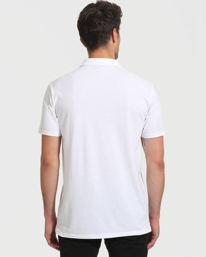 All White Tall Classic Polo 10-Pack