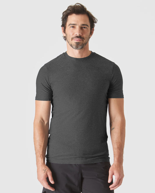 Charcoal Heather Gray Tall Active Crew Neck 2.0