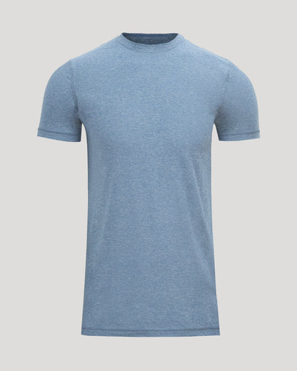 Heather Azul Tall Active Crew Neck 2.0