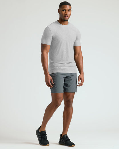 Light Heather Gray Tall Active Crew Neck 2.0