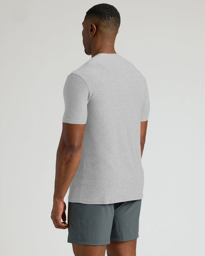 Light Heather Gray Tall Active Crew Neck 2.0