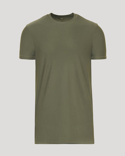 Military Green Tall Active Crew Neck 2.0