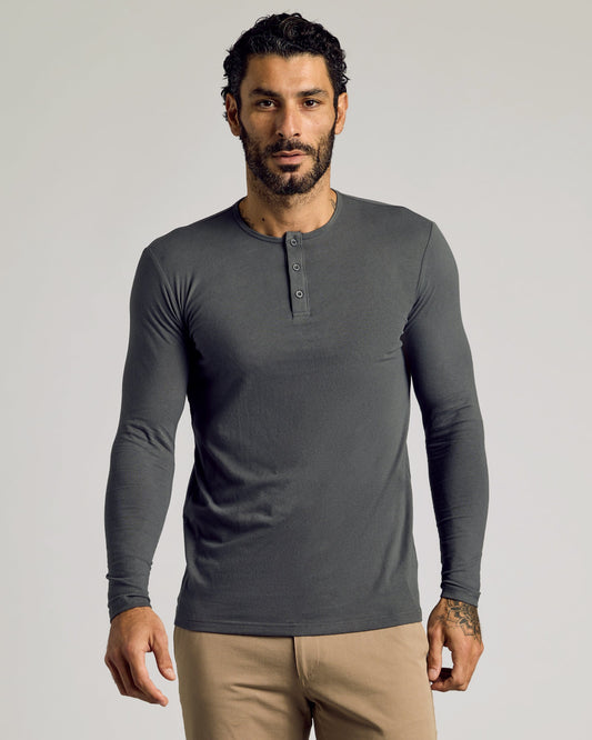 Carbon Tall Classic Long Sleeve Henley