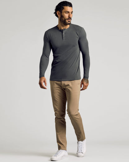 Carbon Tall Classic Long Sleeve Henley