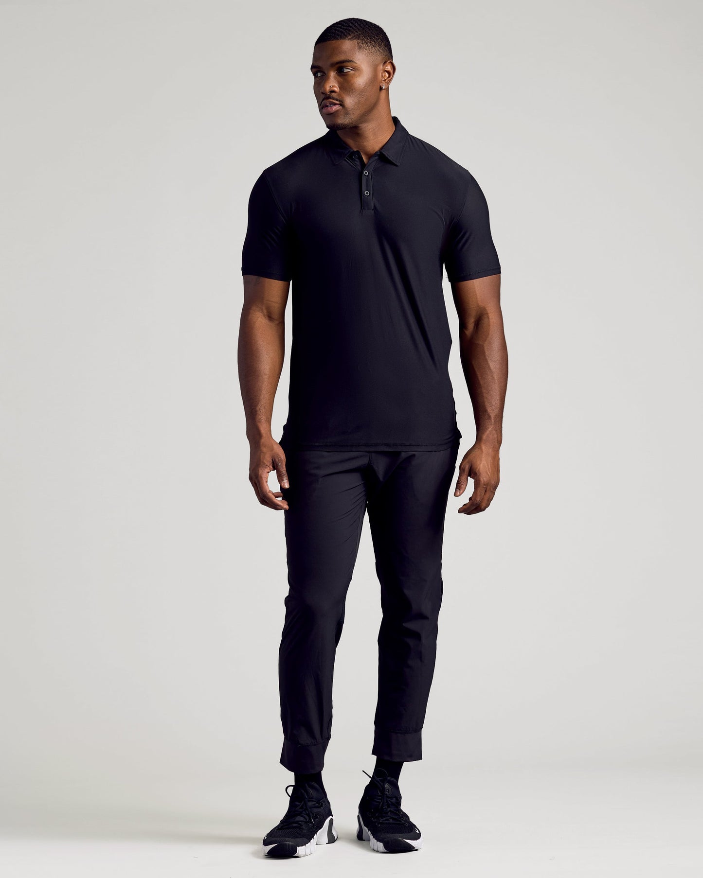 Black Tall Active Polo 3-Pack
