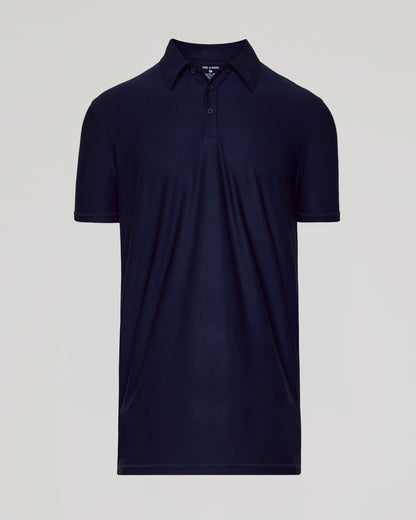 Navy Short Sleeve Tall Active Polo