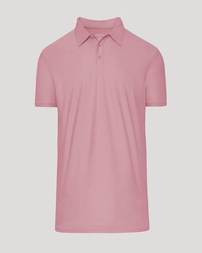 Quartz Rose Short Sleeve Tall Active Polo