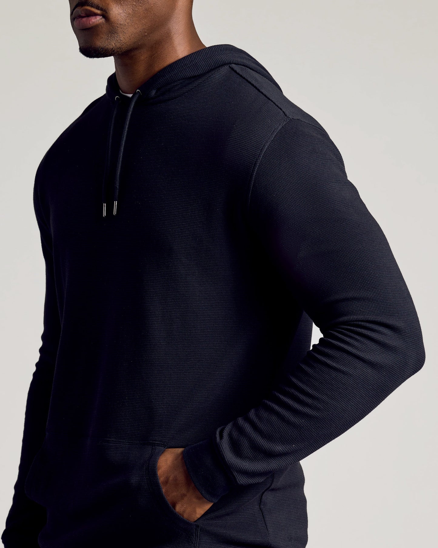 Black & Carbon Tall Waffle Hoodie 2-Pack