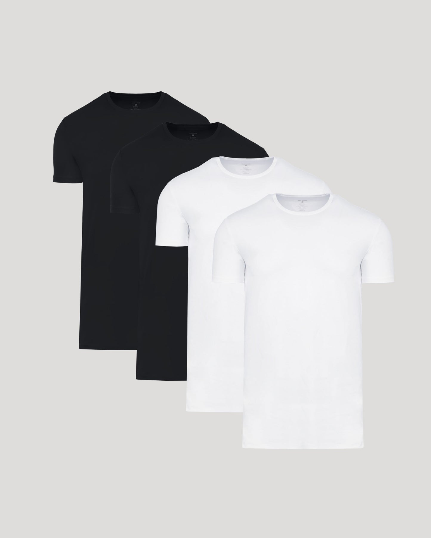 Black & White Tall Premium Pima Crew Neck 4-Pack
