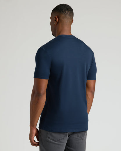 Navy Tall Premium Pima Crew Neck