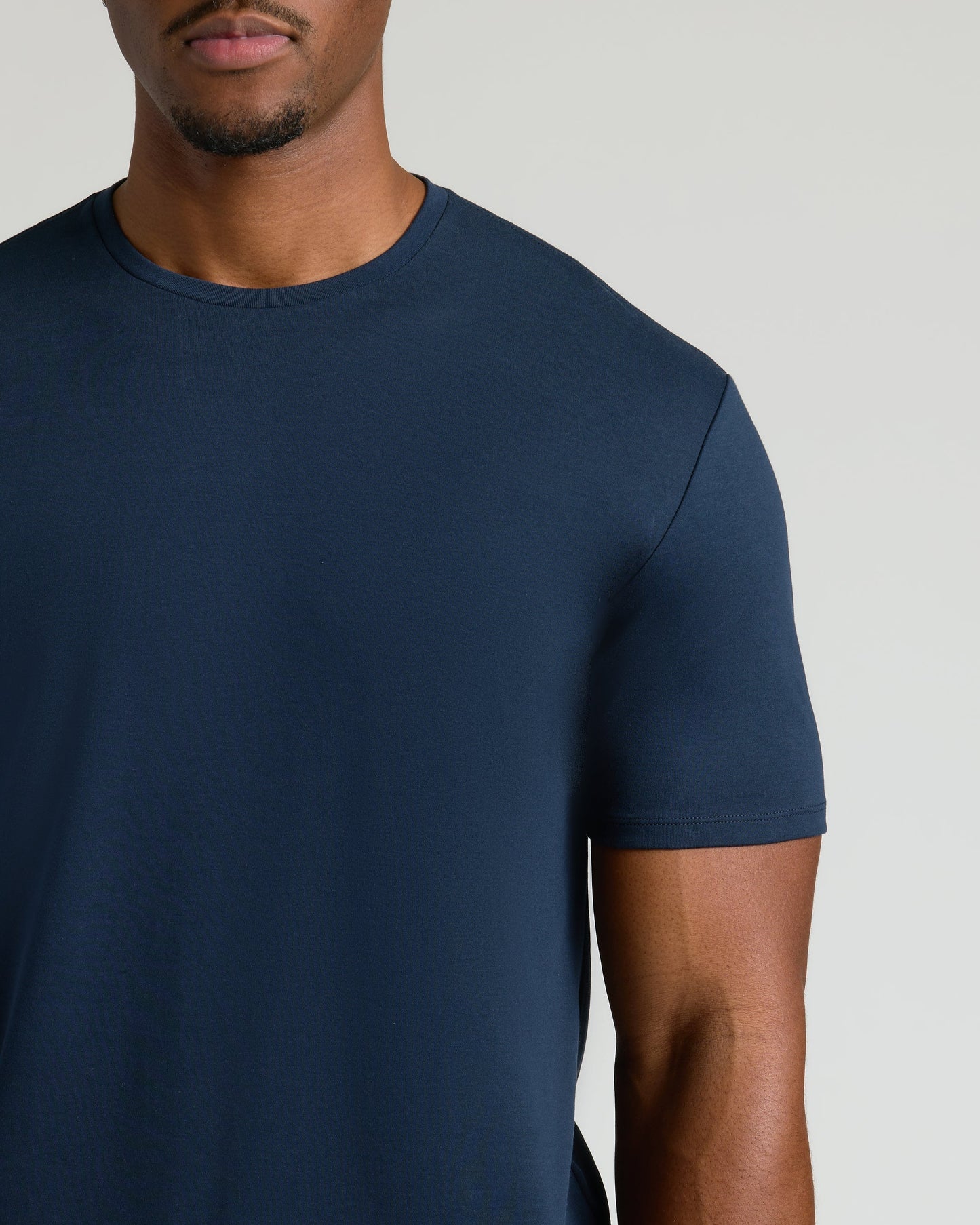 Navy Tall Premium Pima Crew Neck