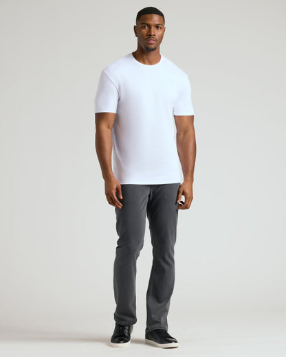 White Tall Premium Pima Crew Neck 2-Pack