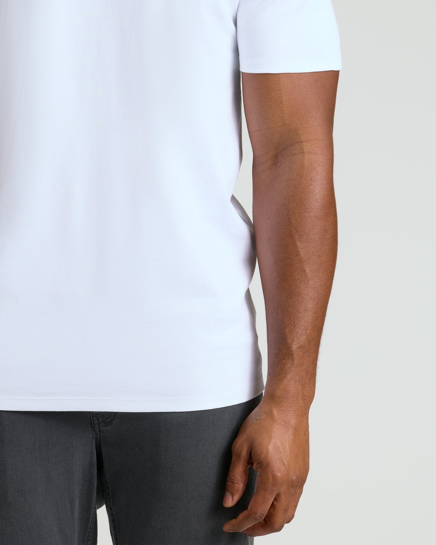 White Tall Premium Pima Crew Neck