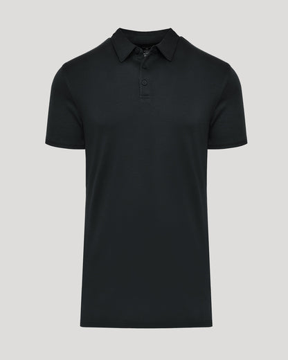 Black Tall Premium Pima Polo