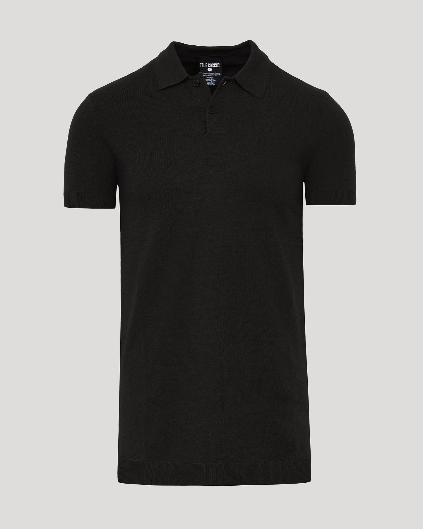 Black Tall Dressy Polo