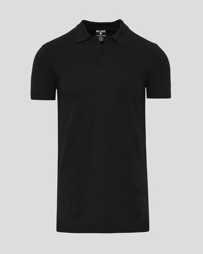 Black Tall Dressy Polo