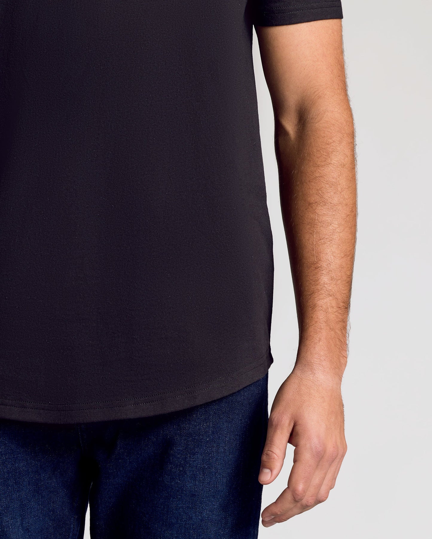 Black Classic Tall Curved Hem Crew 10-Pack