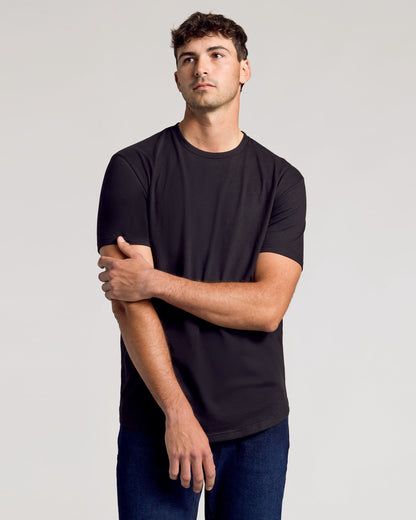 Black Classic Tall Curved Hem Crew 10-Pack