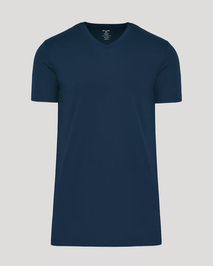 Navy Tall Premium Pima V-Neck