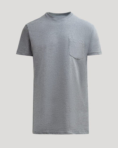 Heather Gray Tall Heavyweight Pocket Crew