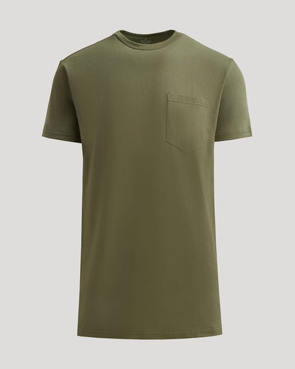 Military Green Tall Heavyweight Pocket Crew