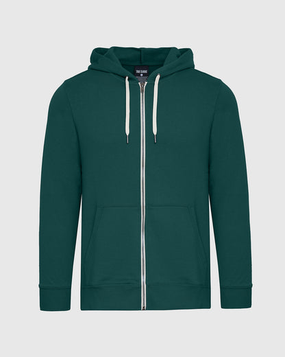 Emerald Fleece French Terry Zip Hoodie