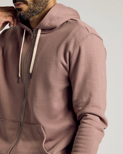 Slate Mauve Full Zip Fleece Hoodie & Jogger 2-Pack