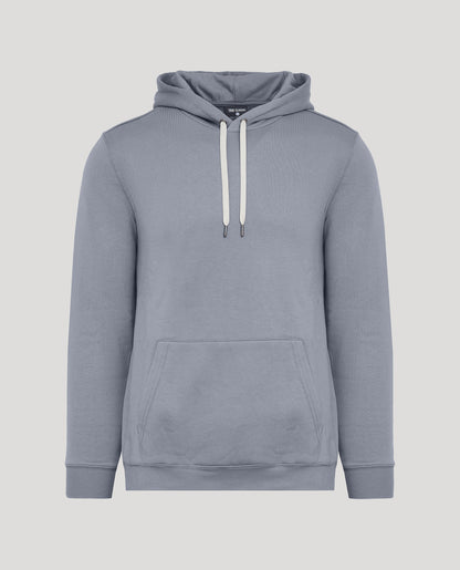 Dusty Blue Fleece French Terry Pullover Hoodie