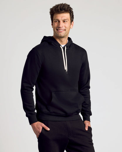 Black Pullover Fleece Hoodie & Jogger 2-Pack