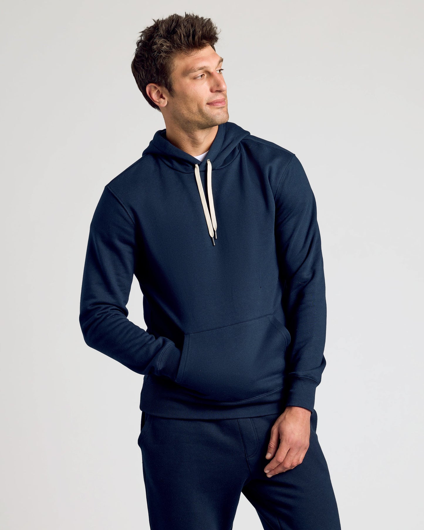 Navy Pullover Fleece Hoodie & Jogger 2-Pack
