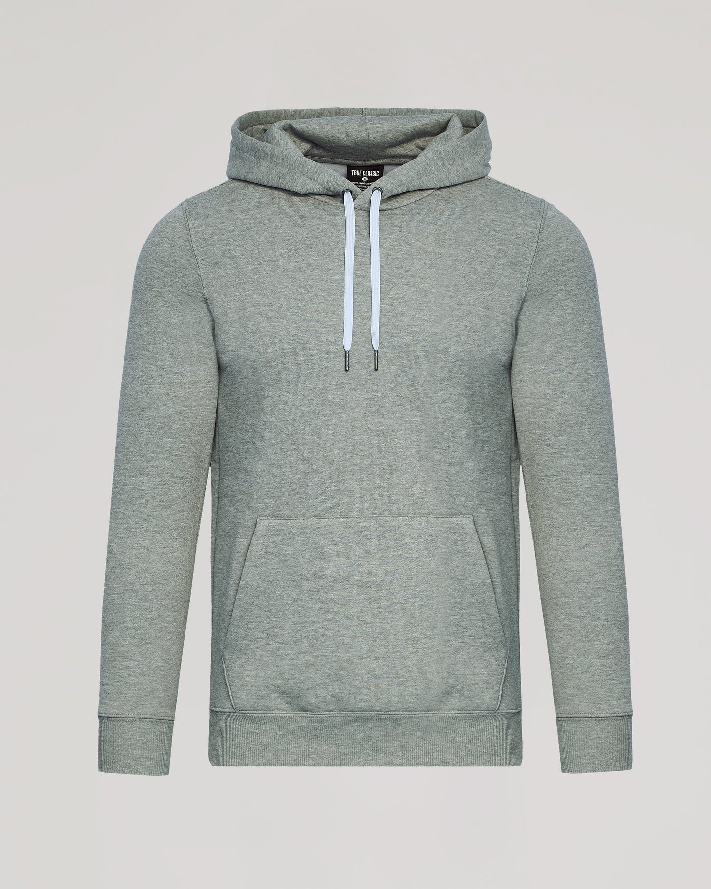 Dark Heather Gray Fleece French Terry Pullover Hoodie