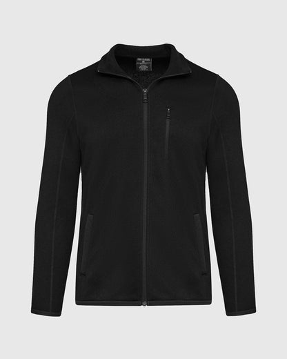 Black Sweater Fleece Jacket