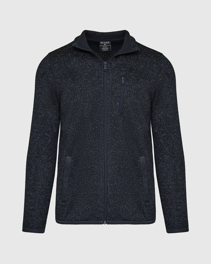Navy Sweater Fleece Jacket