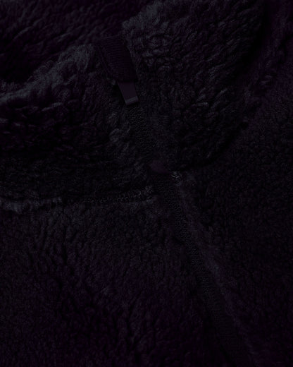 Black Sherpa Full Zip Jacket