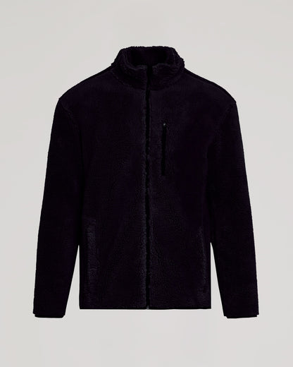 Black Sherpa Full Zip Jacket